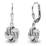 Lecalla Flaunt Pendientes De Diamantes De Plata De Ley 925 P