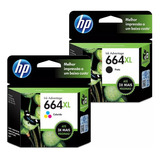 Kit Cartuchos Hp 664xl Preto Color 1115 2135 2540 2600 2675