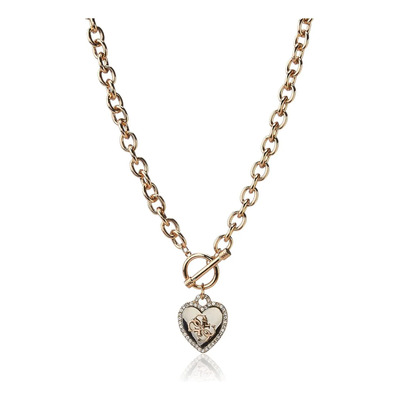 Guess Collar De Palanca De Corazón Con Marco Pavé Para Mujer | Meses sin interés