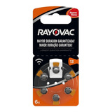 Bateria Para Audifonos Rayovac Ref 13 |x6 Unidades
