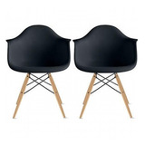 Sillon Eames Base Madera Pack 2 Unid Outlet