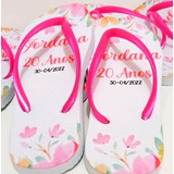 Chinelo Personalizado Casamento Lembrancinha Cor 5 Pares