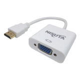 Conversor Hdmi A Vga + Audio Nisuta Ns-cohdvg4 Alimenta Usb