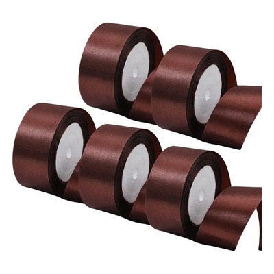 5 Rollos De Listón Decorativo De Regalo 4cm De Ancho,