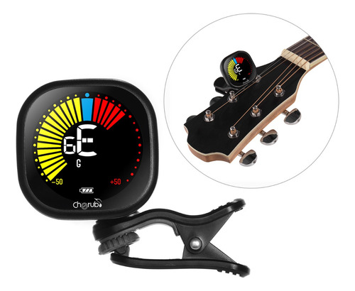 Afinador De Guitarra Cherub Wst-670 Con Pantalla A Color