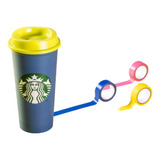 Vaso Starbucks Reusable Cambia De Color + Stopper Bearista 