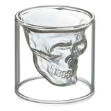 Copa Calavera Vidrio 3d 25ml Tequila Shots Cerveza Whisky