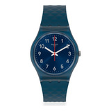 Reloj Swatch Bluenel De Silicona Azul Gn271 Ss