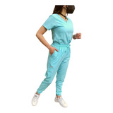 Pijama Quirúrgica Stretch Antifluidos Jogger Para Dama