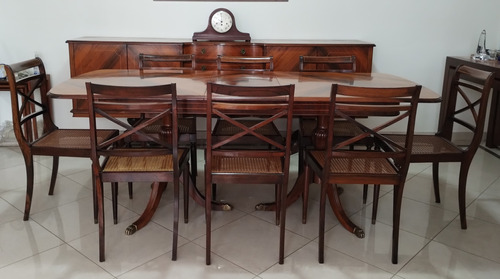 Mesa De Jantar  8 Cadeiras E Buffet Antigo Jacarandá Bahia