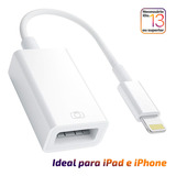 Cabo Otg Lightning Para iPhone Teclado Pendrive Mouse Câmera