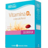 Vitamina D3 10.000 Ui Com 30 Cápsulas