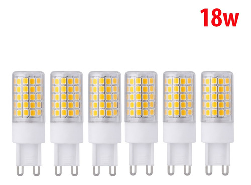 Kit 06 Lâmpadas Led G9 Halopim 18w Bivolt Escritório Sanca