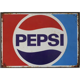 Pepsi Retro Vintage Oxido Cuadro Cartel Cartelera Bar 033