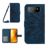 Capa Inky Blue Skin Feel Pu Para Asus Rog Phone 6