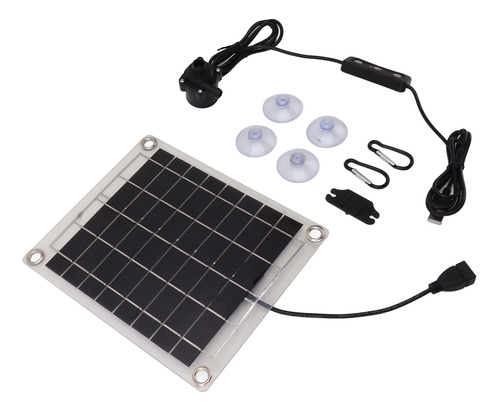 Kit De Bomba De Agua Solar Sumergible De 20 W Para Fuente, E