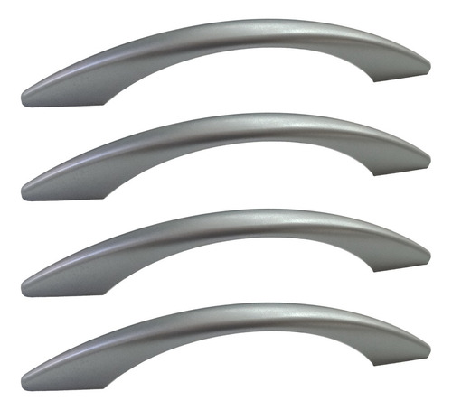 Manija Tirador Arco Oval Bari 128mm Plastico Aluminio X4 U F