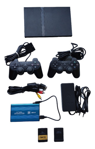 Playstation 2 Slim 2 Controles Joysticks Disco Duro Sony Ps2