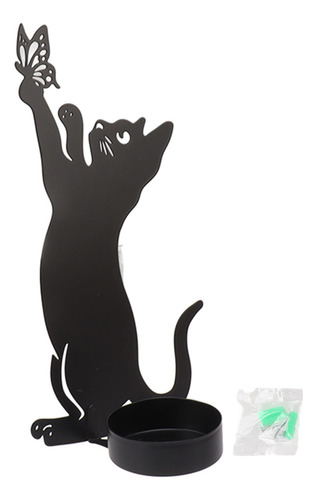 Candelabro Con Forma De Gato Para Decoración Del Hogar, Dura