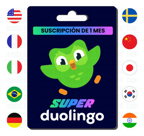 Duolingo Super | 1 Mes Renovable