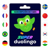 Duolingo Super | 1 Mes Renovable