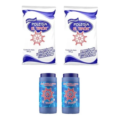 Paquete blanqueador- 2 botes azul 150grs y 2 bolsas polegia 400grs | MercadoLibre