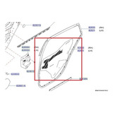 Pantalla Sellado Trasera Derecha Original Nissan Sentra12-20