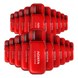 Kit 20 Memorias Usb Adata 64gb 2.0 Uv240 Auv240-64g-rrd Rojo