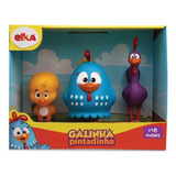 Brinquedo Família Galinha Pintadinha 15cm 3 Bonecos - Elka