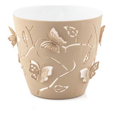 Vaso Planta Jarro Cachepot Flores Borboleta 3d 1,4l Plasvale