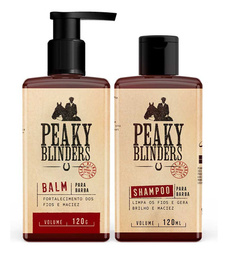 Kit Shampoo + Balm Para Barba Peaky Blinders Don Alcides