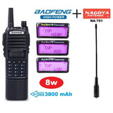 8w Dos Radios Baofeng Uv-82 Hp 3800 Mah + Nagoya  M. S. I.