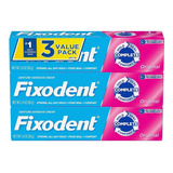 Fixodent Crema Adhesiva 3 Unds