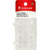 Singer Transparent Plastic Class Bobbins, 12-pack