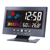 Reloj Despertador Digital Led Velador Con Sensor Temperatura