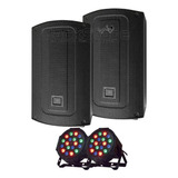 Kit C/2 Caixa De Som Ativa Jbl Max 12 700w + Canhão 18 Led