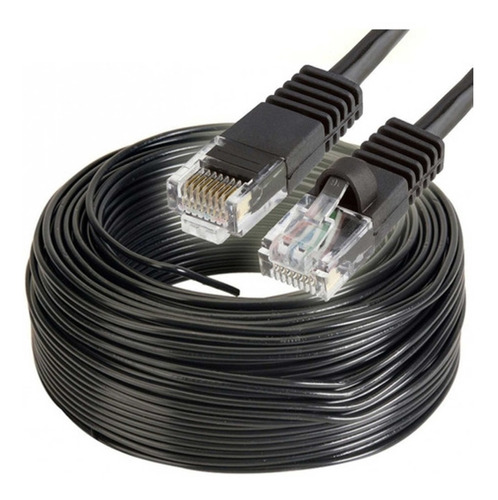 Cable Red Patch Core Exterior 100 Metros Cat5e Con Fichas