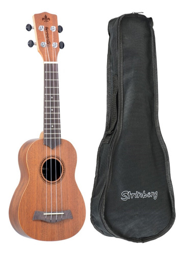 Ukulele Strinberg Soprano Acústico Uk06s Mogno Fosco Bag