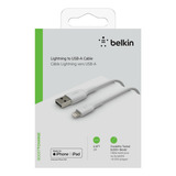 Cable Belkin Para iPhone & iPad Lightning 2m Color Blanco