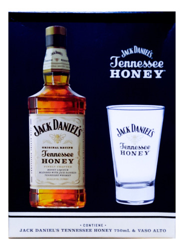 Pack Jack Daniels Honey 750cc + Vaso