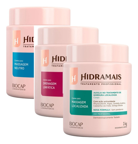 Creme Hidratante Para Massagem Localizada No Corpo Hidramais