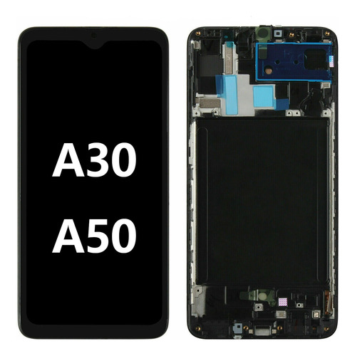 Para Samsung A30 A50 Tela Frontal Lcd Display Aro Incell
