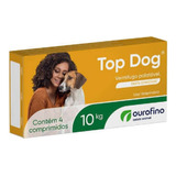 Vermífugo Top Dog 10kg 4 Comprimidos Ourofino - Original