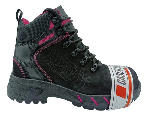 Bota Uniroyal 1301 Casco Poliamida Nobuck Negro Rsa 22 Al 26