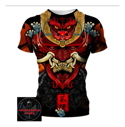 Playera Samurai Ninja Guerrero Oni Camisa Dragon Marciales