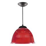 Pendente Prismatico 12 1xe27 Vermelho Preto 110v 220v (bivolt)