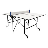 Mini Mesa De Ping Pong Larca Xtt1 Junior Mini Table Fabricada En Mdf Color Blanco