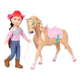 Muñeca Jaime Con Caballo Juguete Niñas Glitter Girls ;o