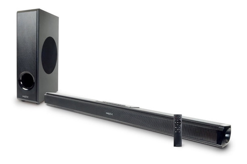 Misik Barra De Sonido Bluetooth 12,000w Hdmi, Rca, Fm Y Aux Color Negro