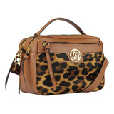 Bolsas Feminina Couro  Animal Print Onça Alça Transversal